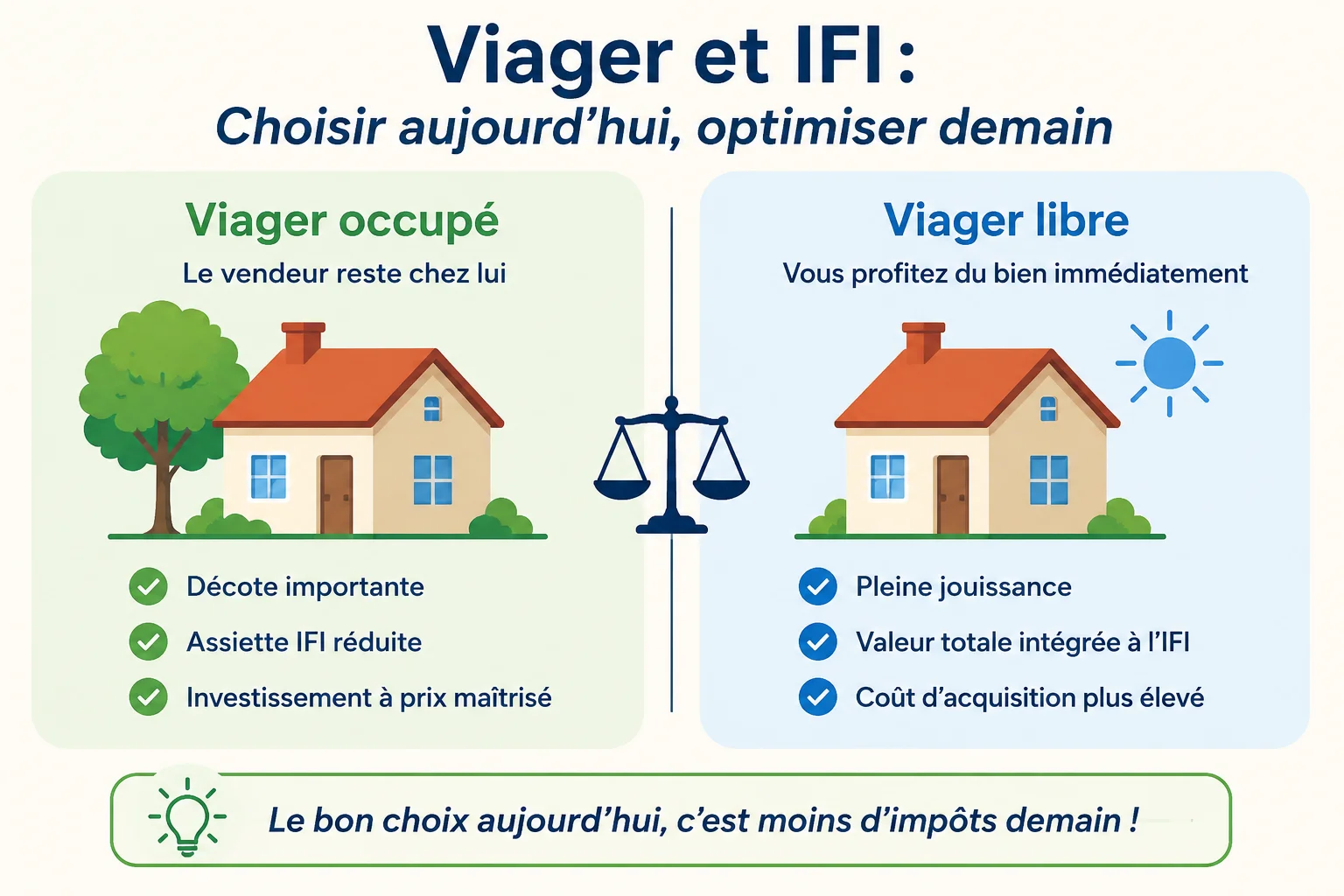 Viager libre et viager occupé impact sur l IFI